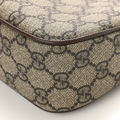 Gucci GG Supreme Monogram Textured Dollar Calfskin Web Small Ophidia GG Handbag Beige Ebony New Acero 8 of 8