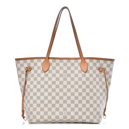 Louis Vuitton Damier Azur Neo Neverfull MM Rose Ballerine 1 of 13