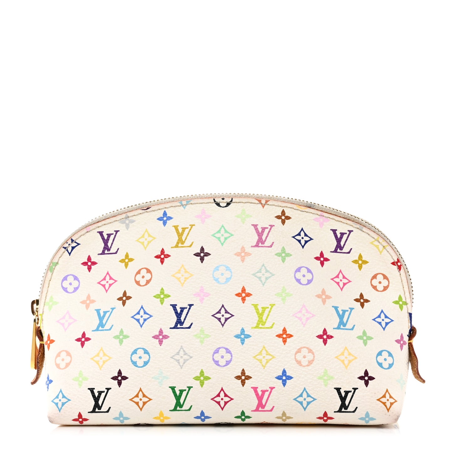 Monogram Multicolor Cosmetic Pouch White Litchi