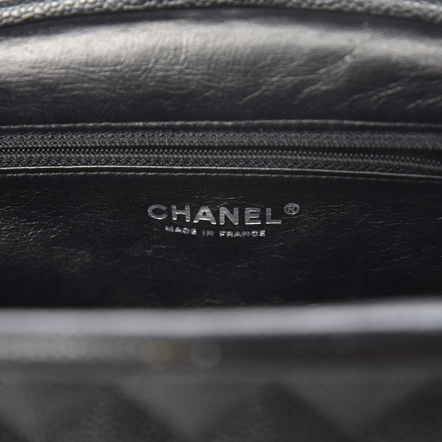 Caviar Quilted Timeless Clutch Black