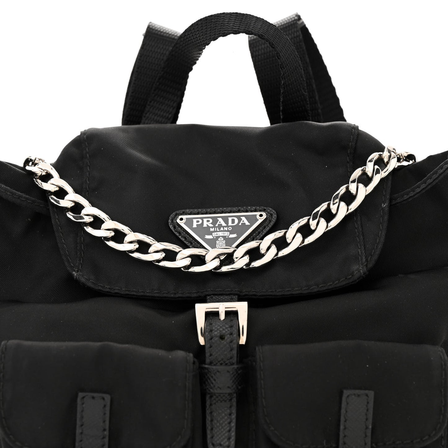 Nylon Vela Mini Crossbody Backpack Black