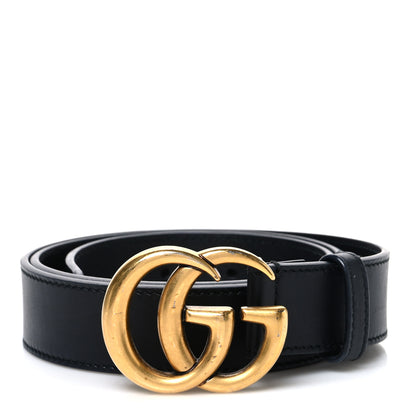 Gucci Calfskin Double G 30mm Belt 85 34 Black 1 of 5