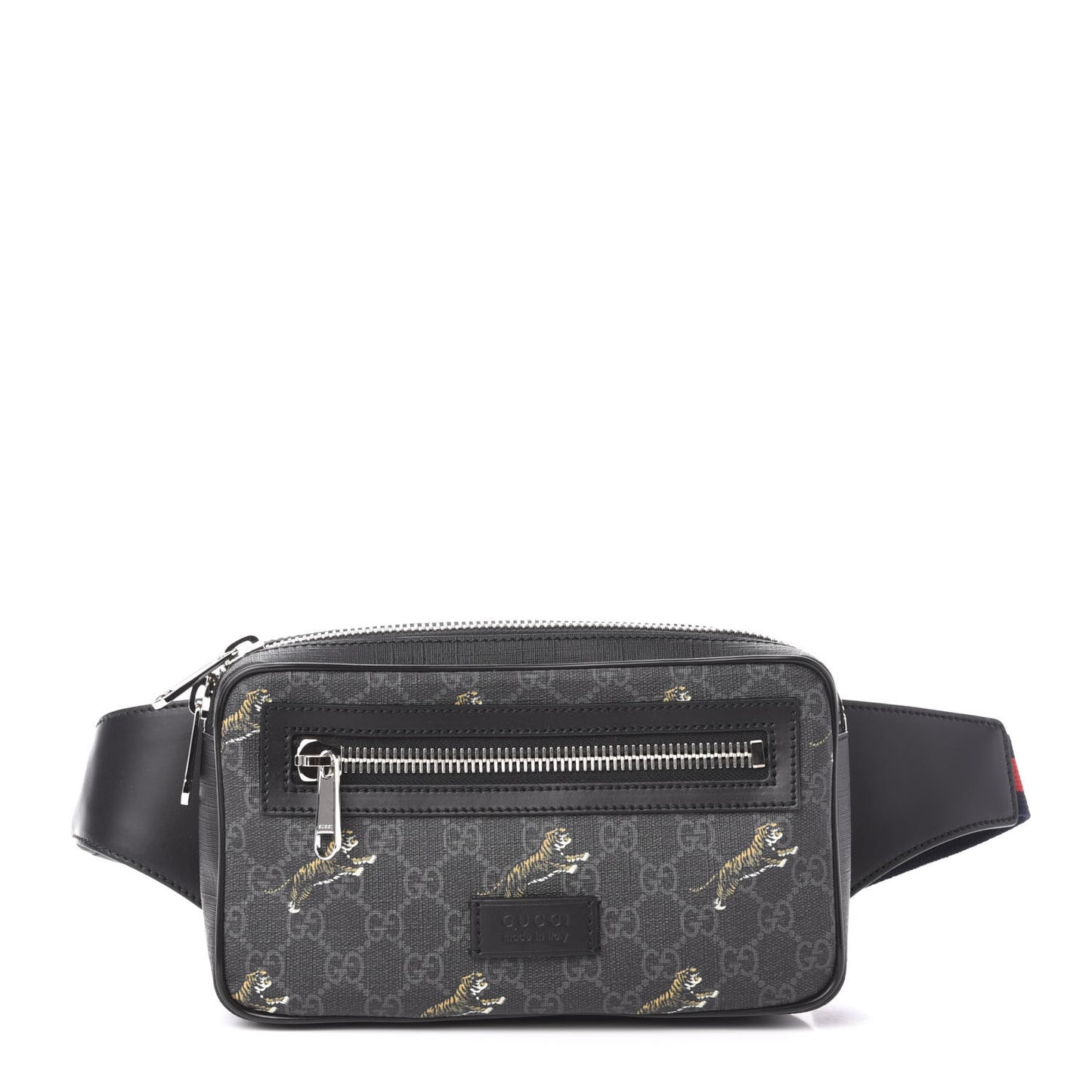 Soft GG Supreme Monogram Tigers Belt Bag Black Multicolor
