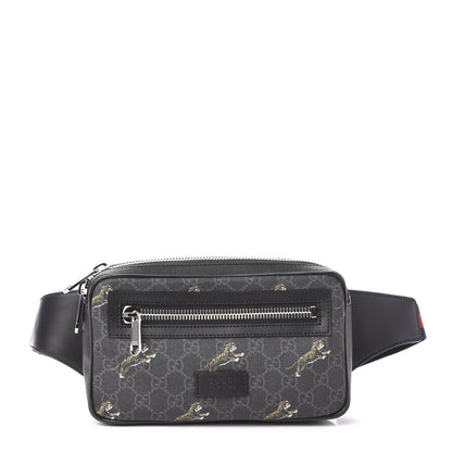 Gucci Soft GG Supreme Monogram Tigers Belt Bag Black Multicolor 1 of 11
