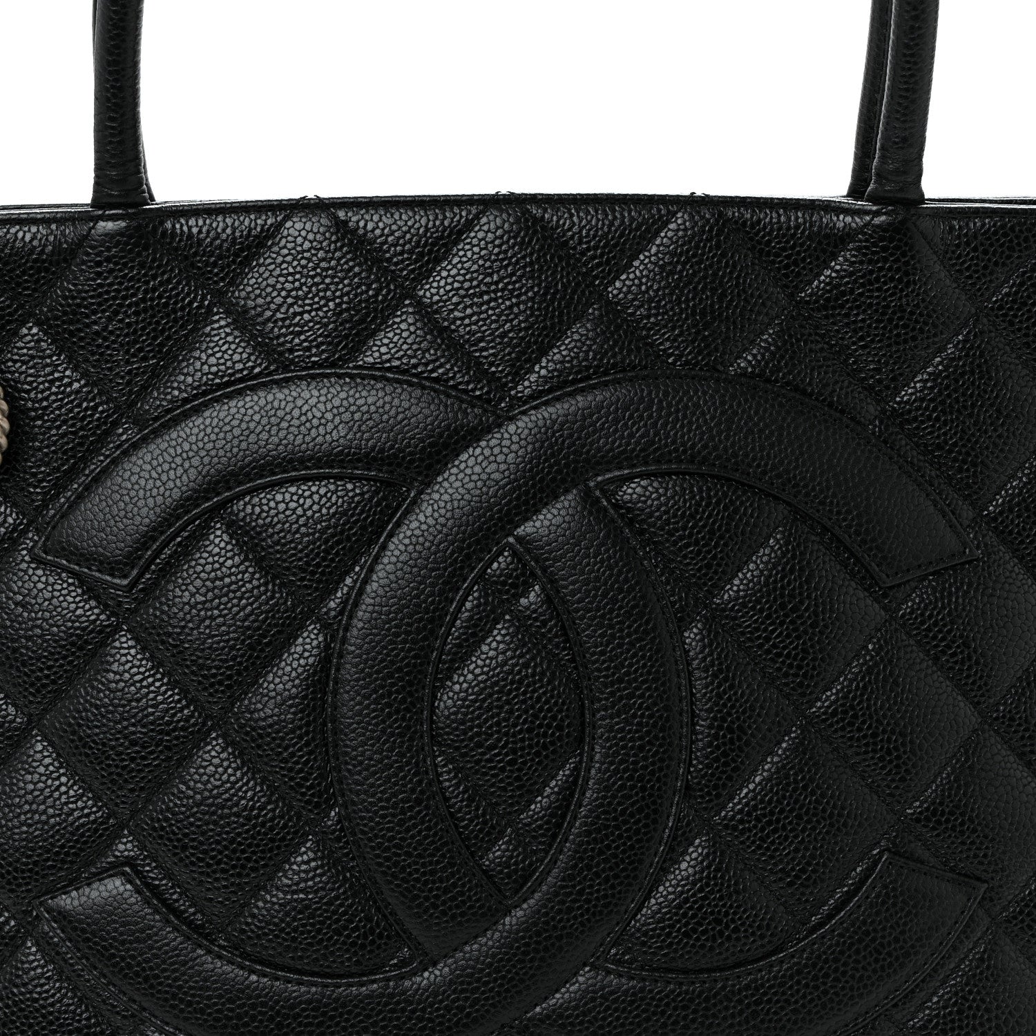 Chanel Caviar Quilted Medallion Tote Black 7 of 9