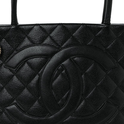 Chanel Caviar Quilted Medallion Tote Black 7 of 9