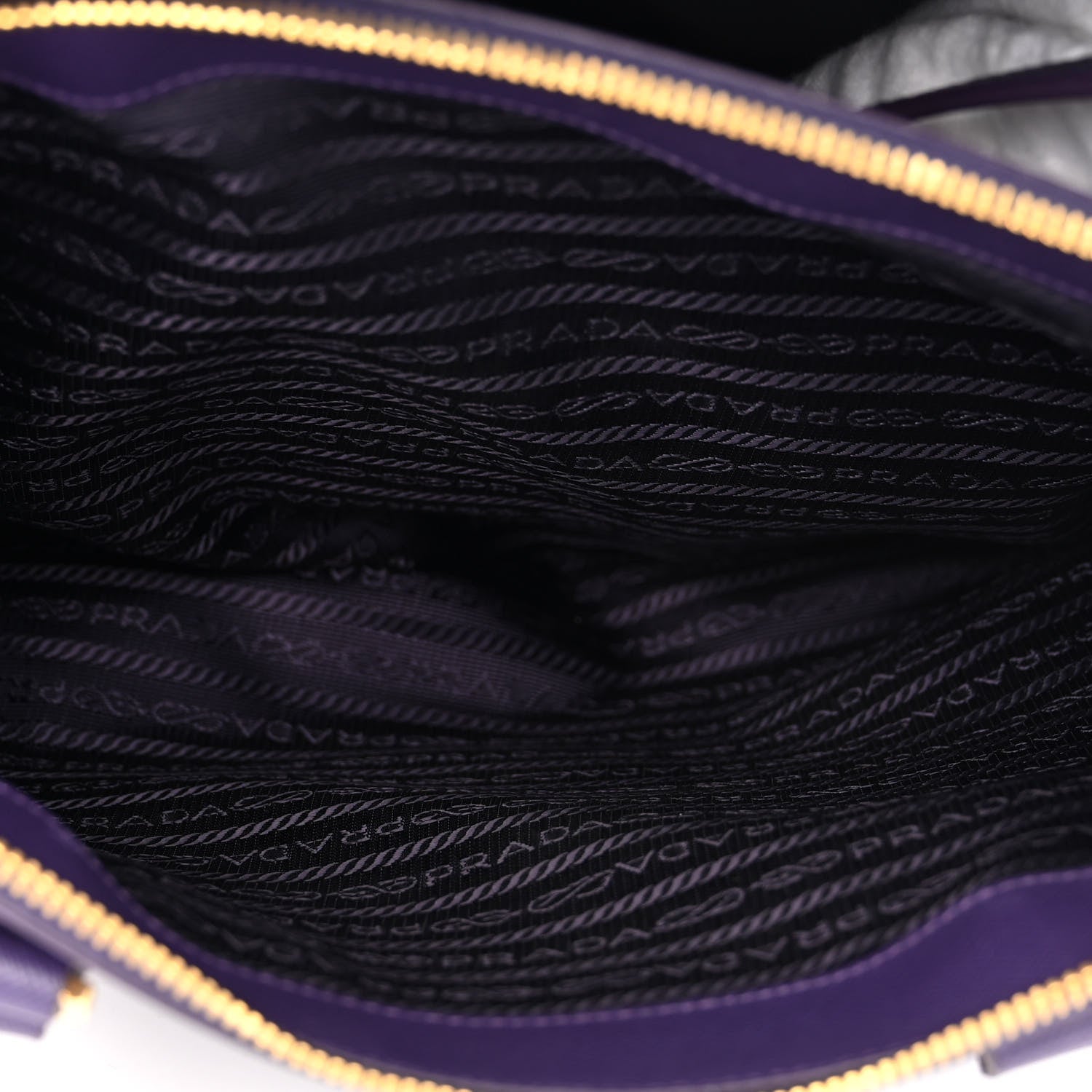 Prada Saffiano Lux Large Galleria Double Zip Tote Uva 9 of 16