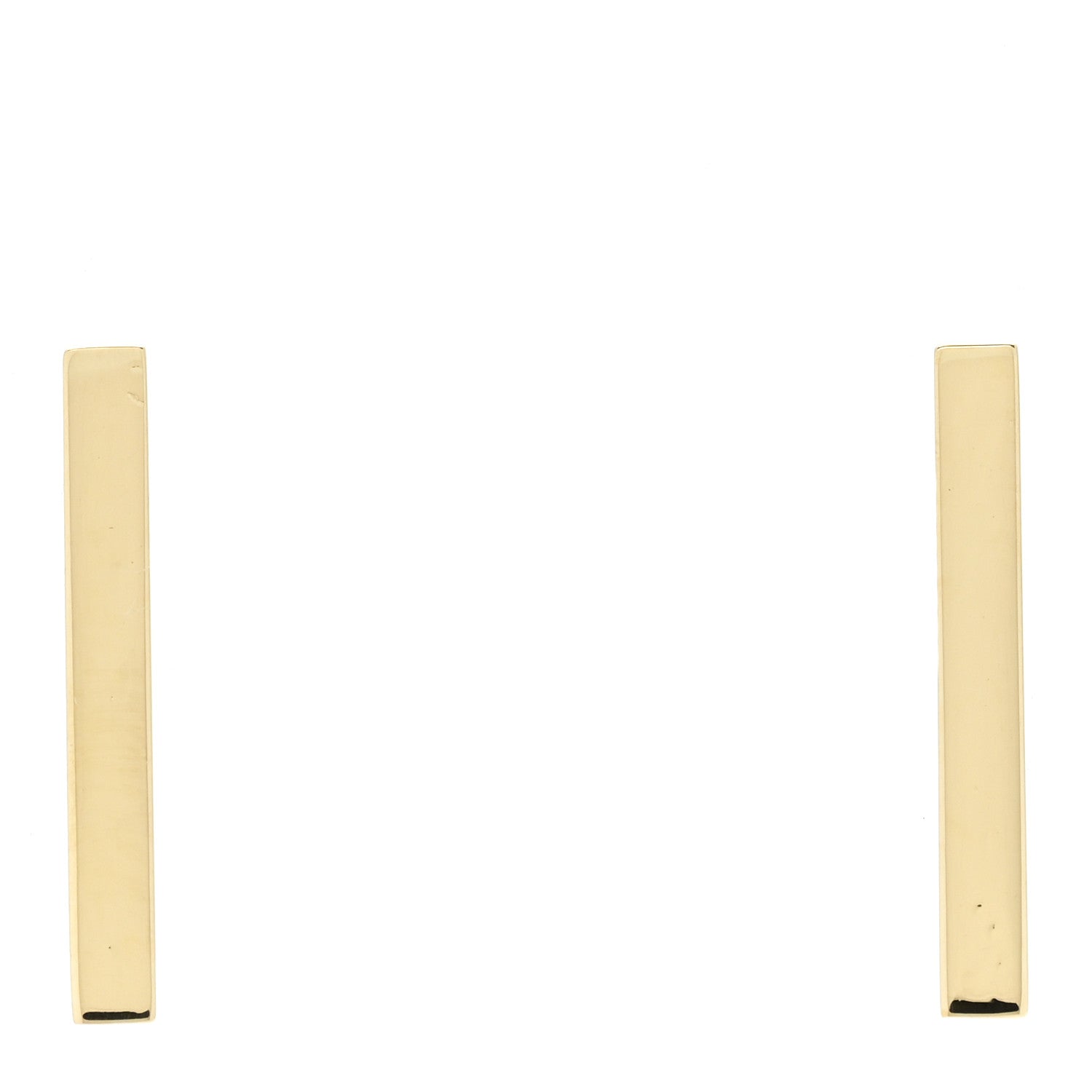 Jennifer Meyer 18K Yellow Gold Bar Stud Earrings 1 of 4