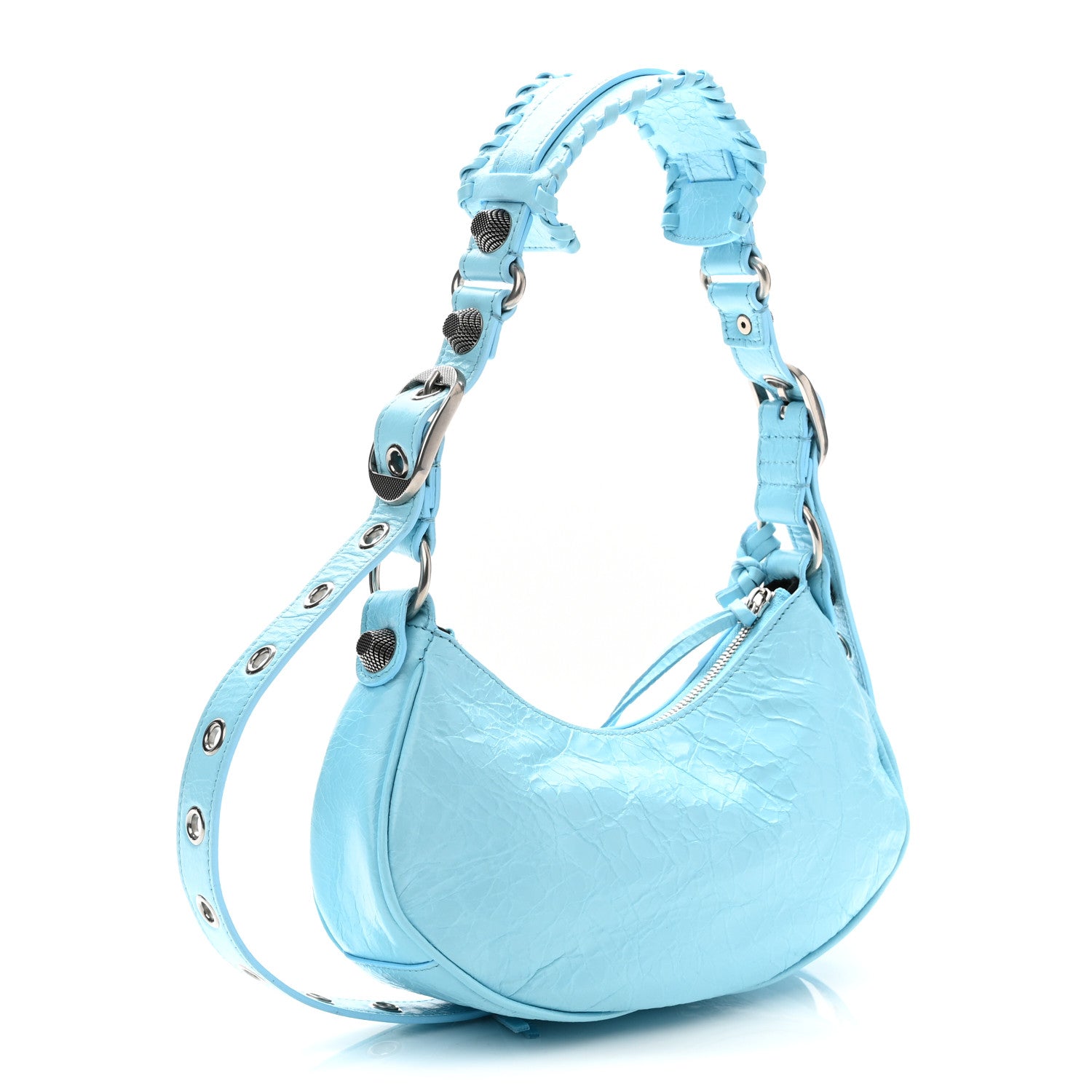 Balenciaga Agneau Arena Le Cagole Shoulder Bag XS Blue 4 of 11