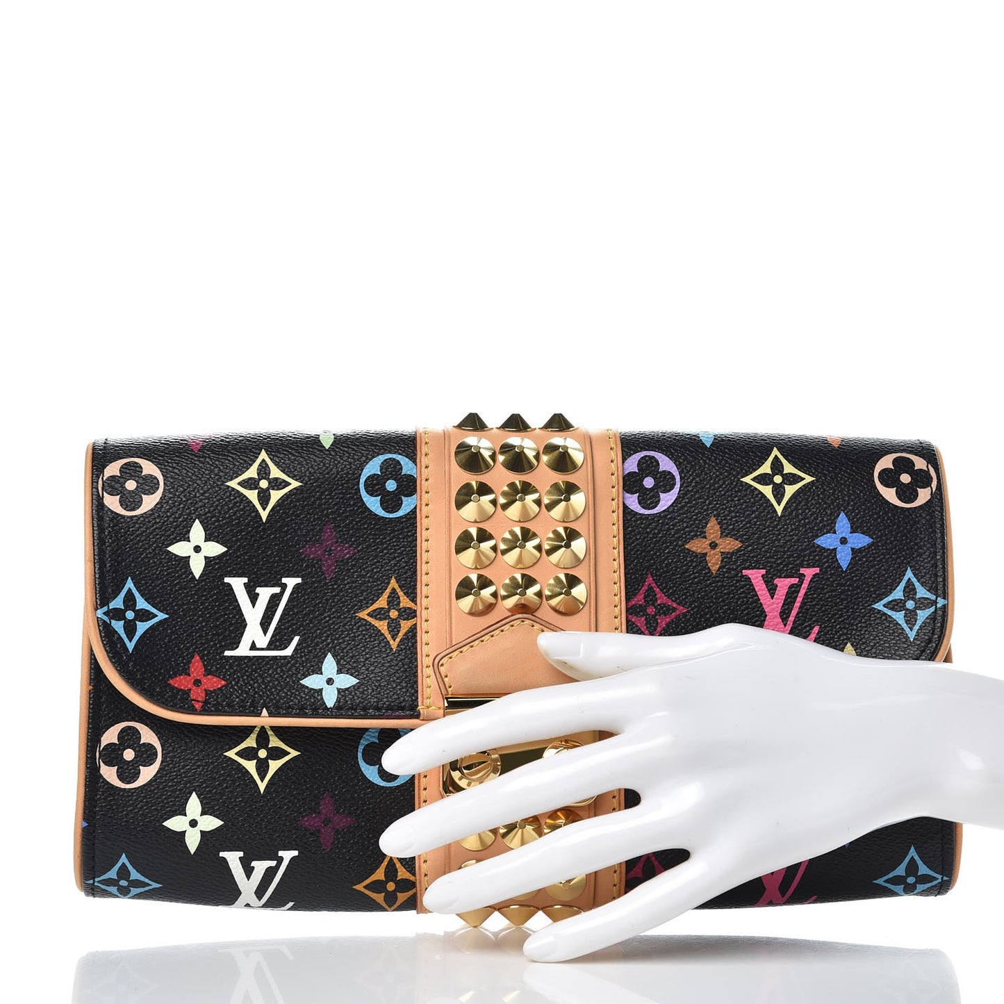 Monogram Multicolor Courtney Clutch Black