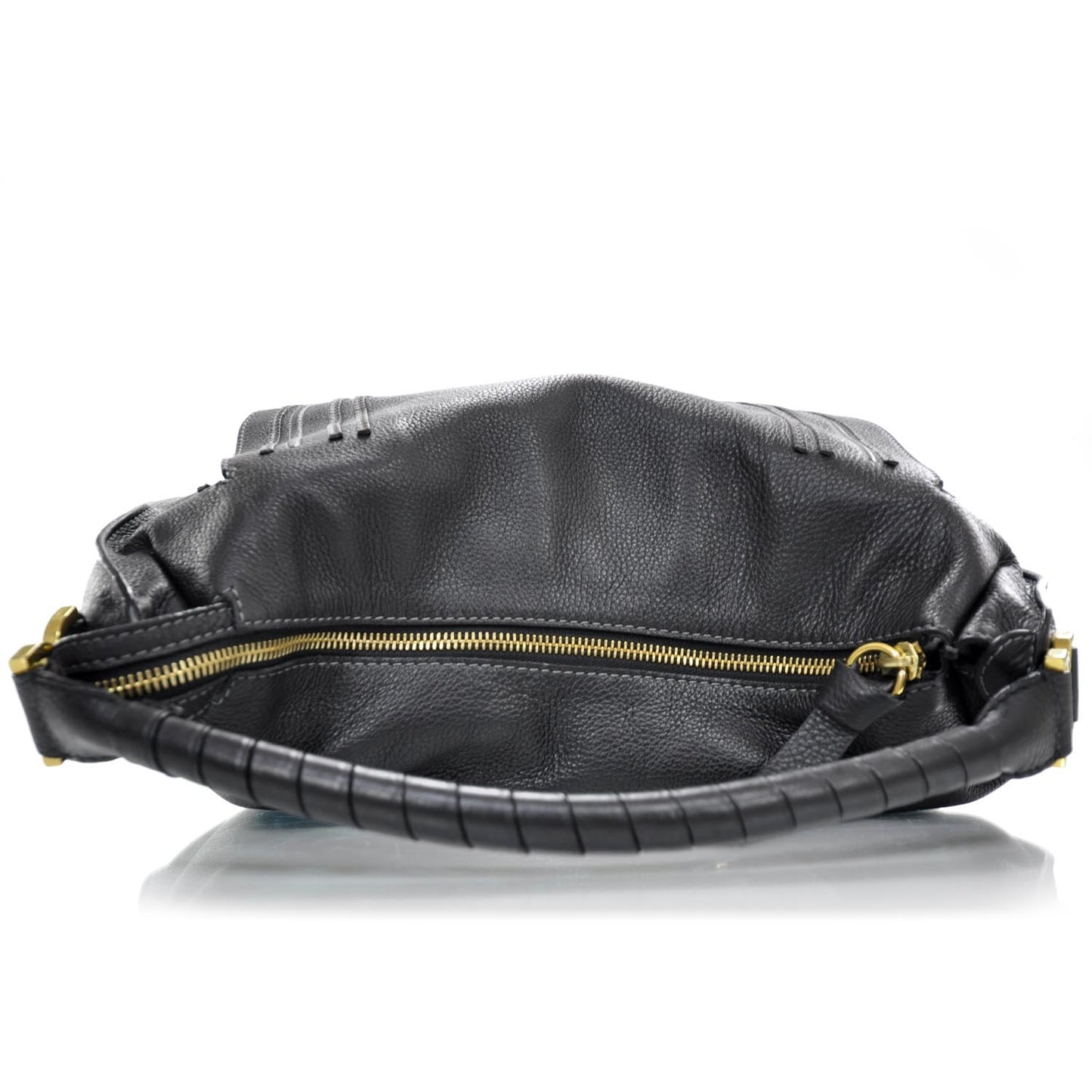Leather Marcie Hobo Black