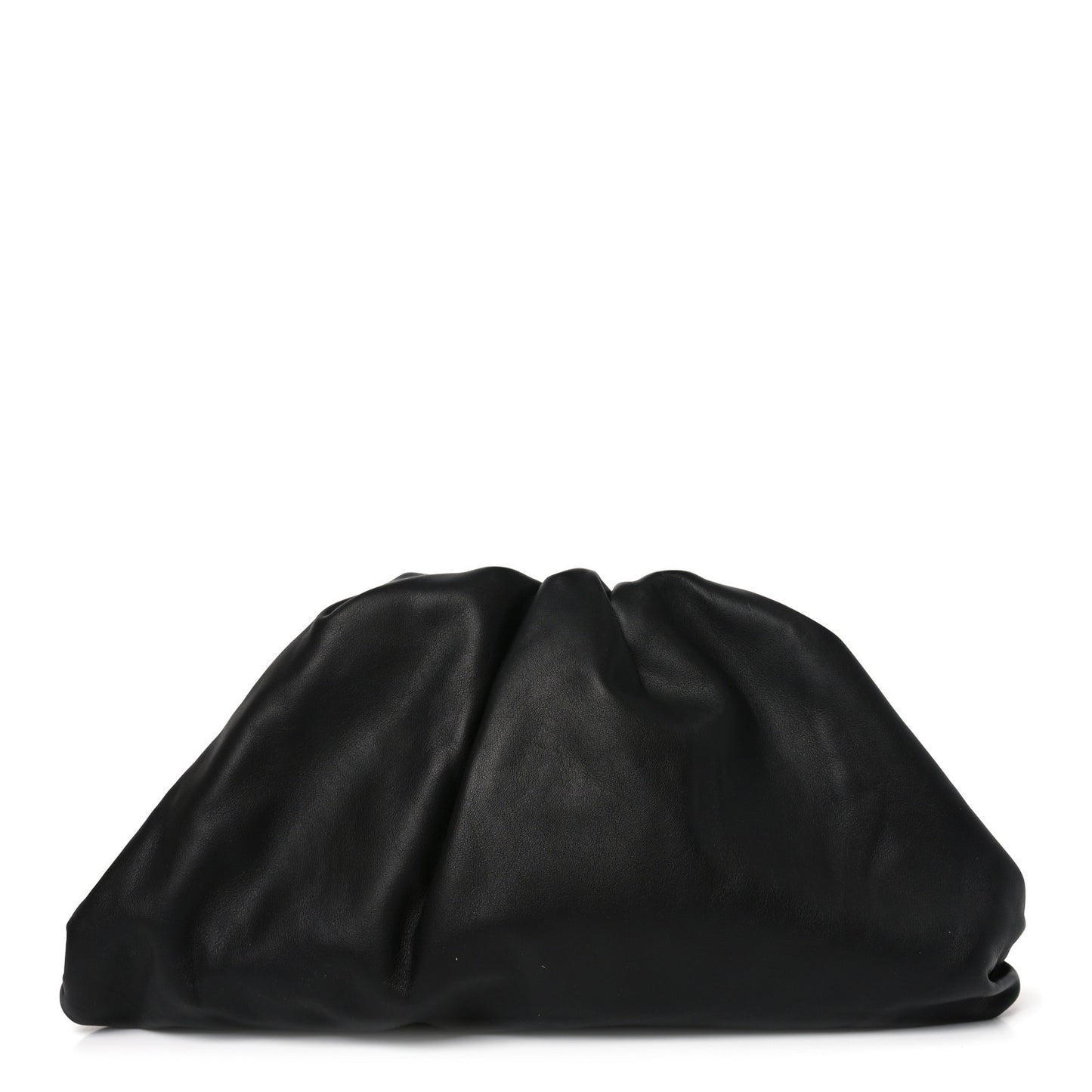 Smooth Butter Calf The Pouch Oversized Clutch Black