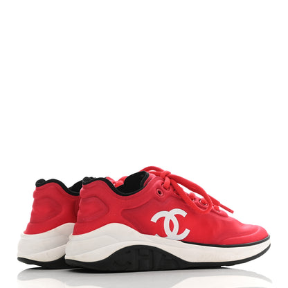 Chanel Lycra CC Sneakers 35 Red 4 of 7