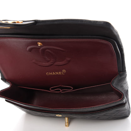 Chanel Lambskin Quilted Medium Double Flap Black 5 of 10