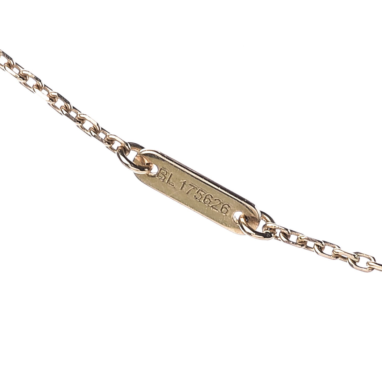 Van Cleef & Arpels 18K Yellow Gold Mother of Pearl Sweet Alhambra Butterfly Pendant Necklace 7 of 7
