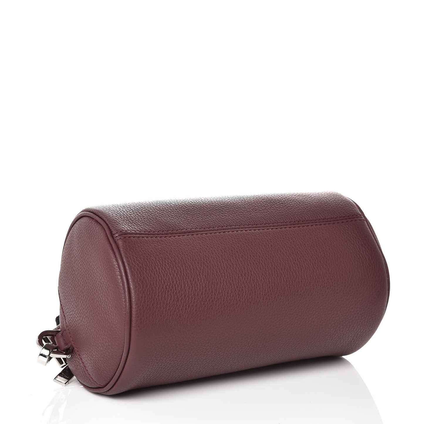 HOMME Grained Calfskin Mens Roller Pouch Burgundy