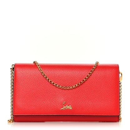 Christian Louboutin Calfskin Boudoir Wallet on Chain Red 1 of 9