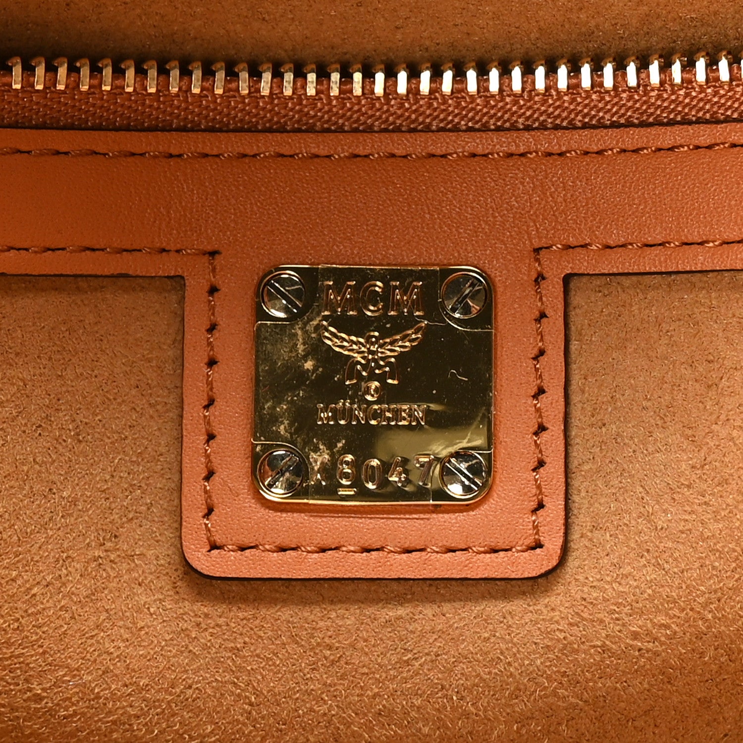 MCM Visetos Large Munich Tote Cognac 7 of 9