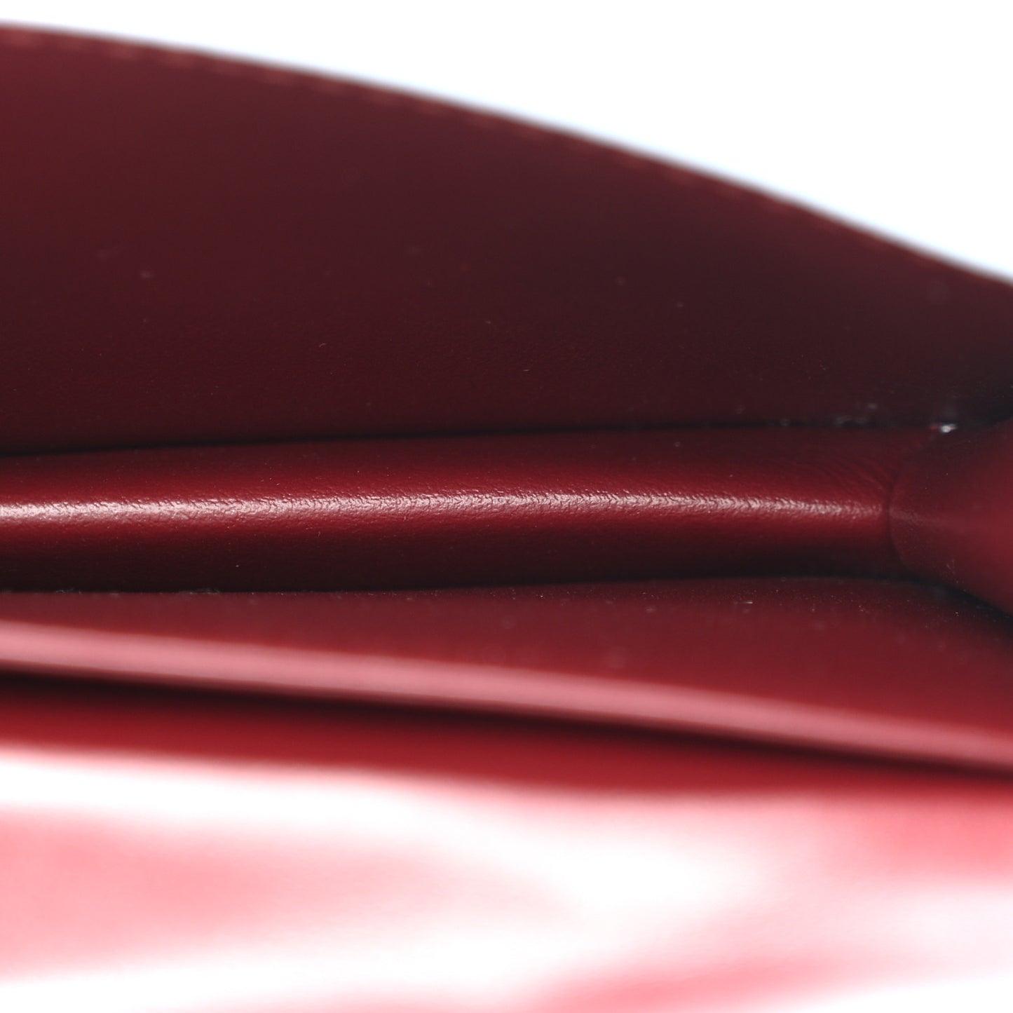 Nappa Intrecciato Small Check Bi-Fold Zip Wallet Ice Cherry
