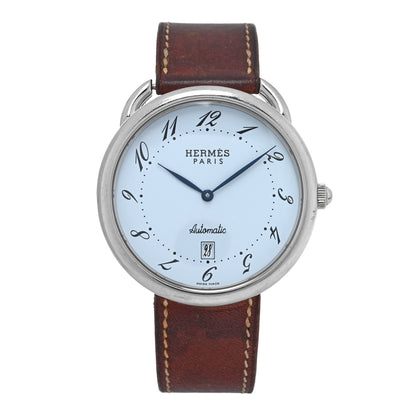 Hermes Stainless Steel Barenia 41.5mm Arceau Automatic Watch Fauve 1 of 4