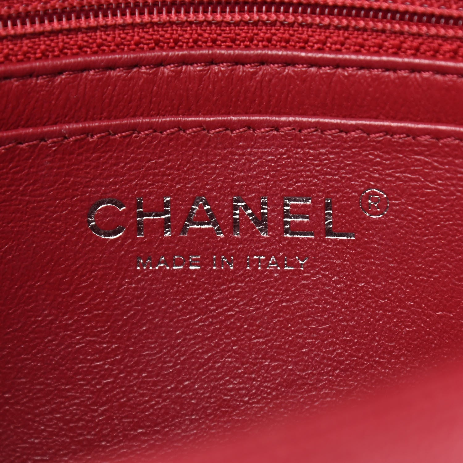 Chanel Caviar Quilted Mini Rectangular Flap Dark Red 6 of 12