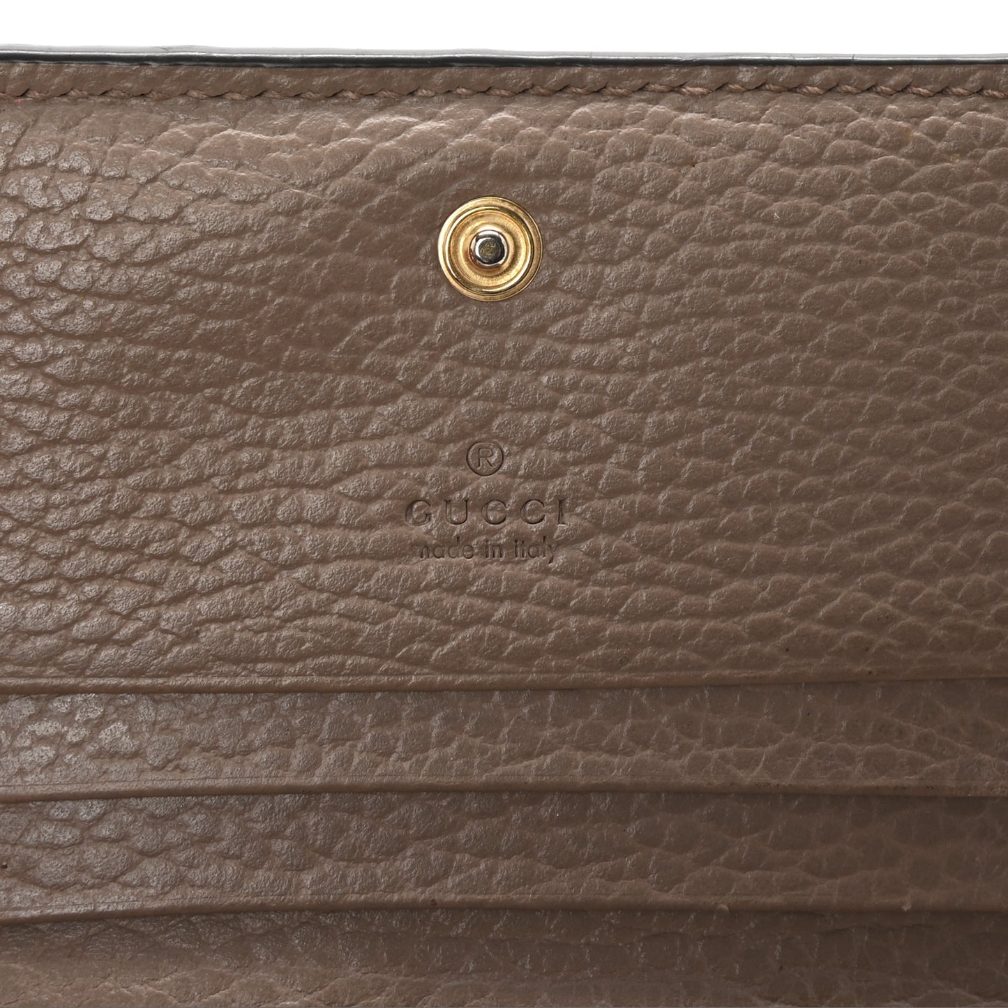 Dollar Calfskin GG Supreme Monogram GG Marmont Card Case Porcelain Rose Beige Ebony