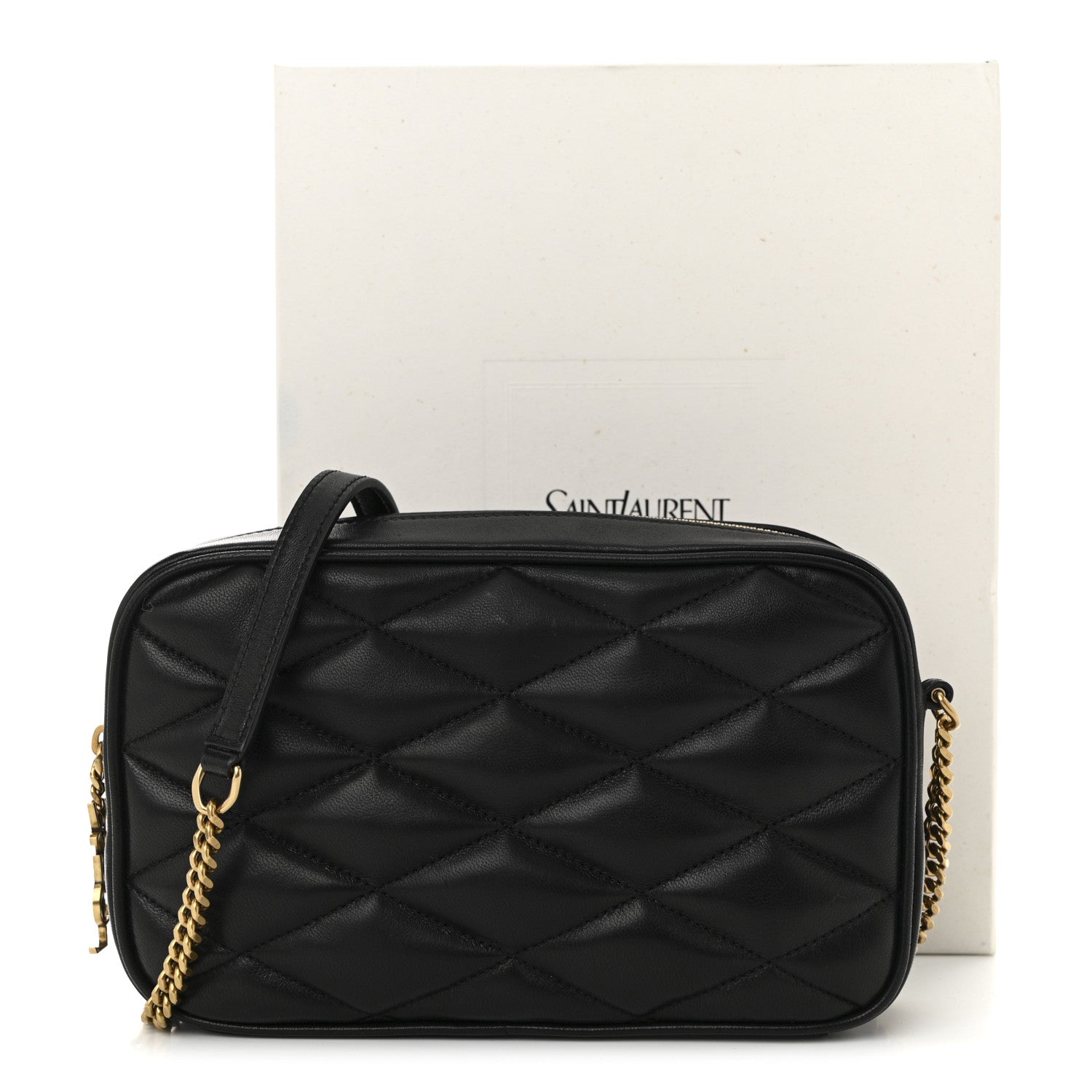 Saint Laurent Lambskin Quilted Mini Camera Bag Black 11 of 11