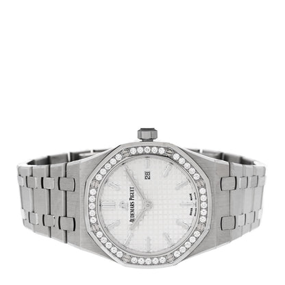 Audemars Piguet Stainless Steel Diamond Bezel 33mm Oak Lady Quartz Watch Silver 67651ST.ZZ1261ST.01 2 of 5
