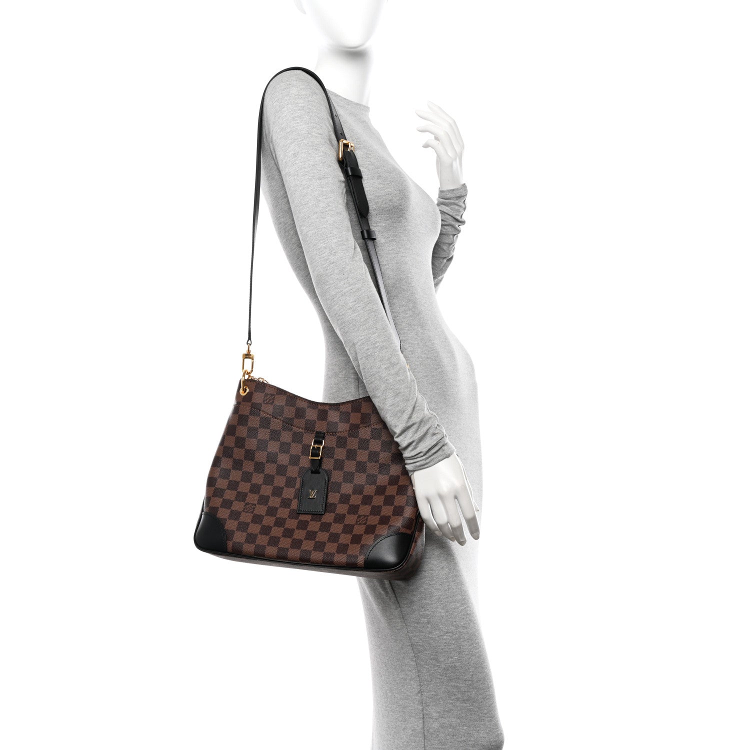 Louis Vuitton Damier Ebene Odeon MM Black 2 of 9