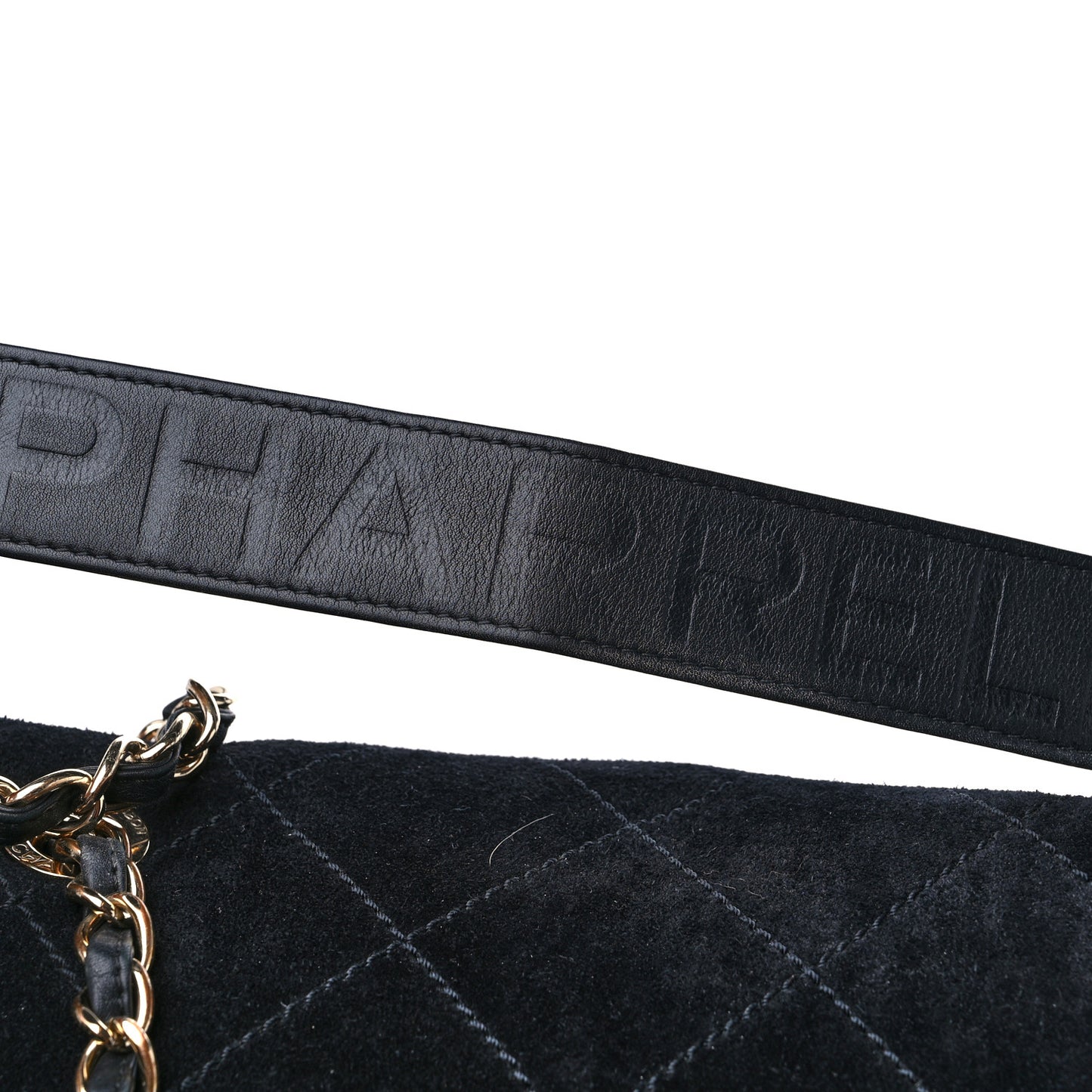 x Pharrell Williams Suede Lambskin XXL Flap Bag Black