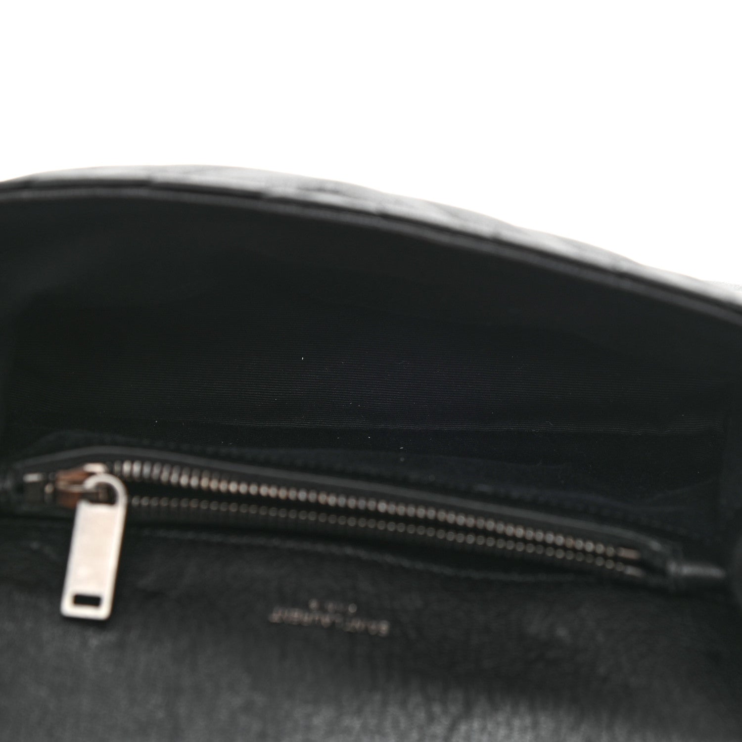 Saint Laurent Sheepskin Matelasse Chevron Monogram Medium College Bag Black 5 of 10