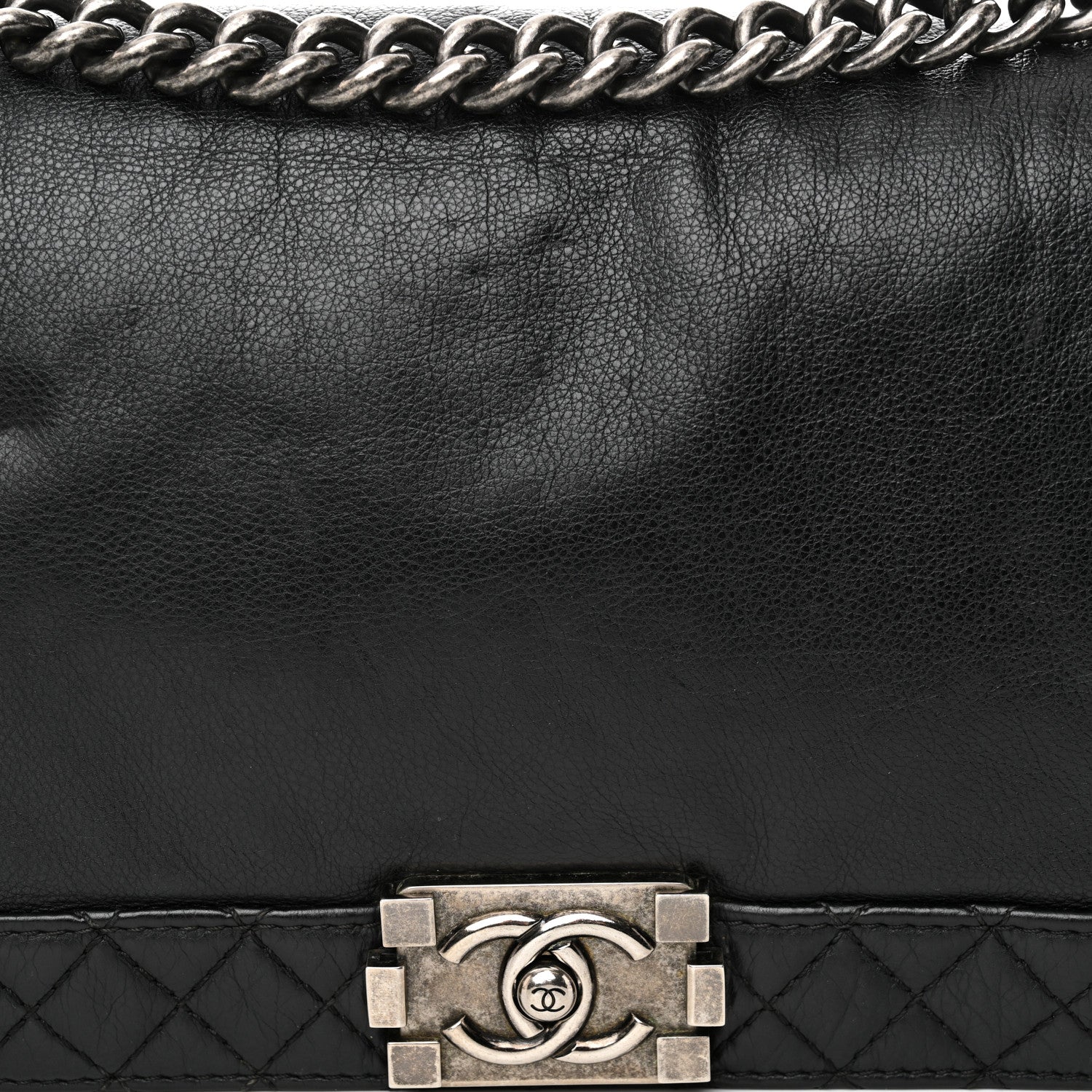Chanel Calfskin New Medium Boy Reverso Flap Black 8 of 10
