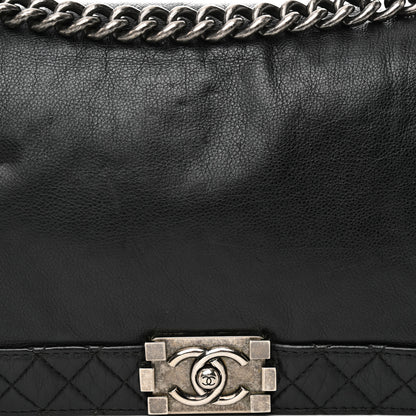 Chanel Calfskin New Medium Boy Reverso Flap Black 8 of 10