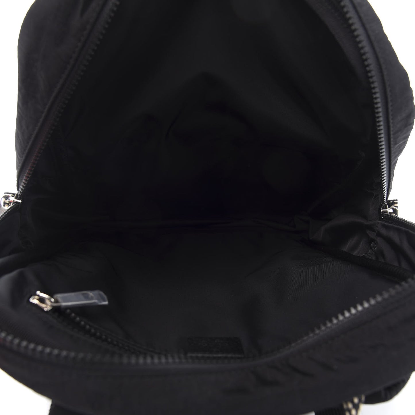 Nylon Twill 80s Logo Patch Backpack Black
