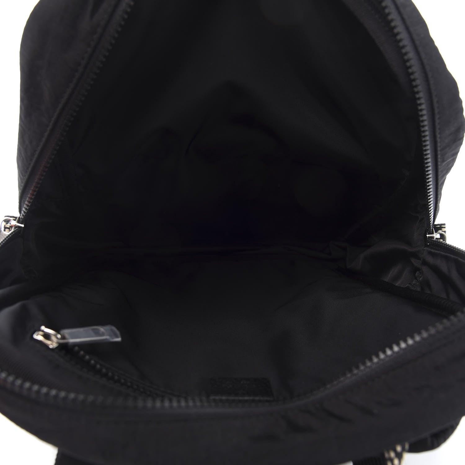 Gucci Nylon Twill 80s Logo Patch Backpack Black 4 of 9