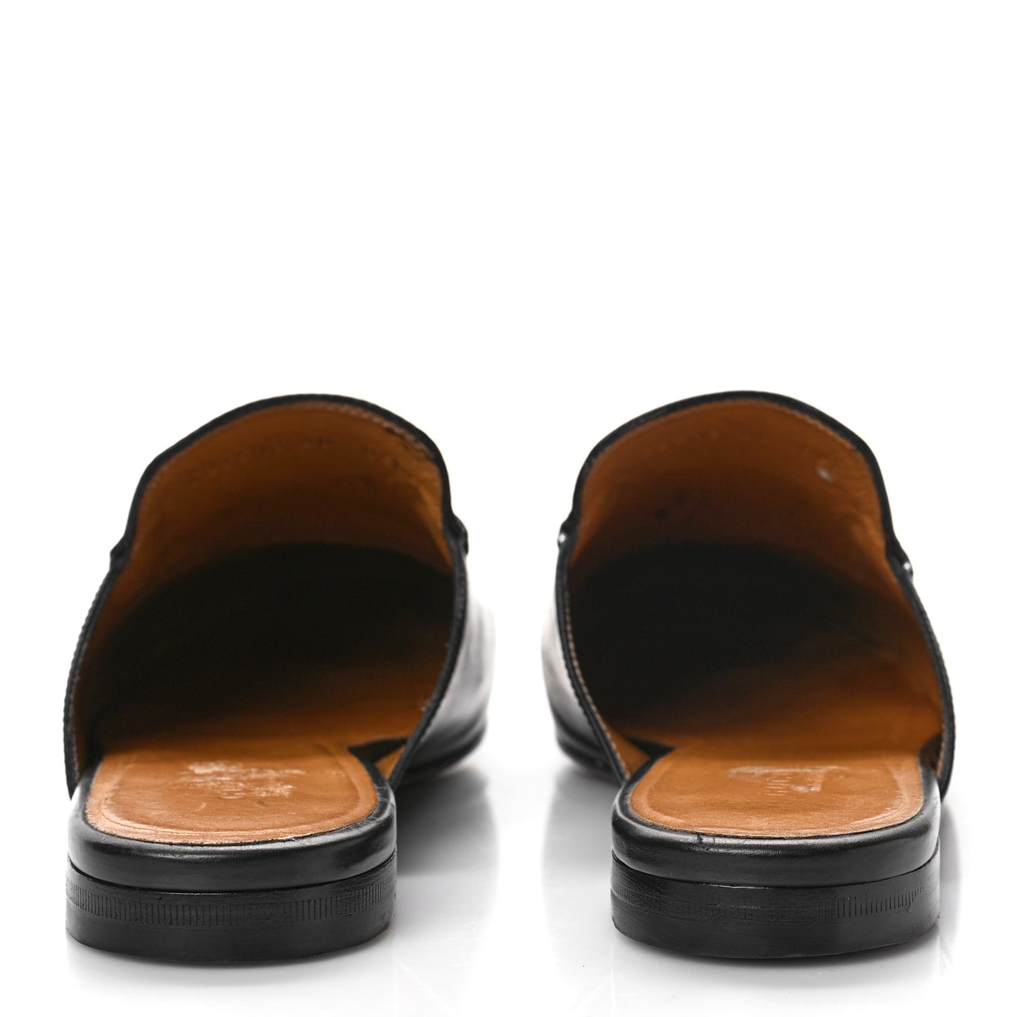 Calfskin Womens Princetown Slippers 40 Black