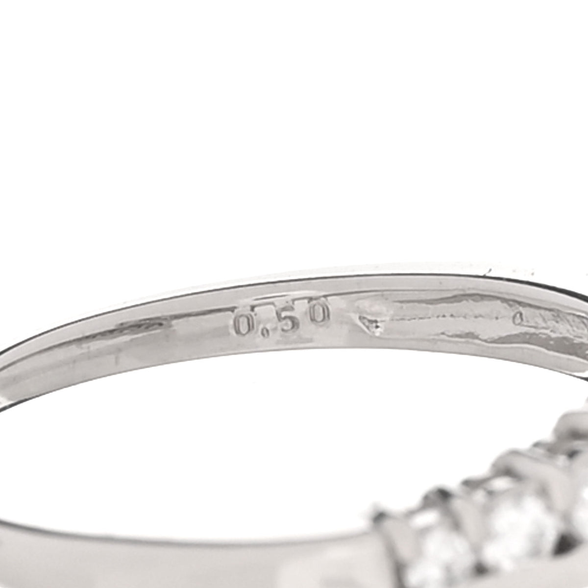 Parker & West by FASHIONPHILE Platinum Diamond .50ct Band Ring 52 6 4 of 5