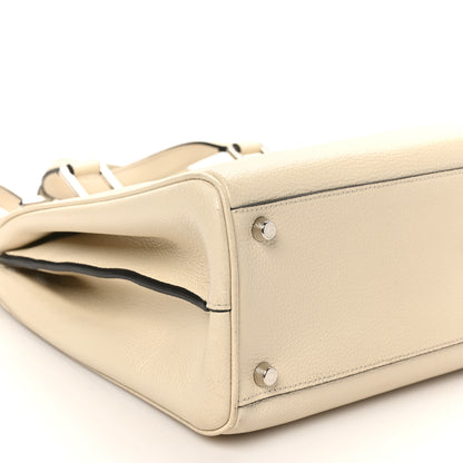 Gucci Grainy Calfskin Medium Zumi Top Handle Bag Mystic White 9 of 10
