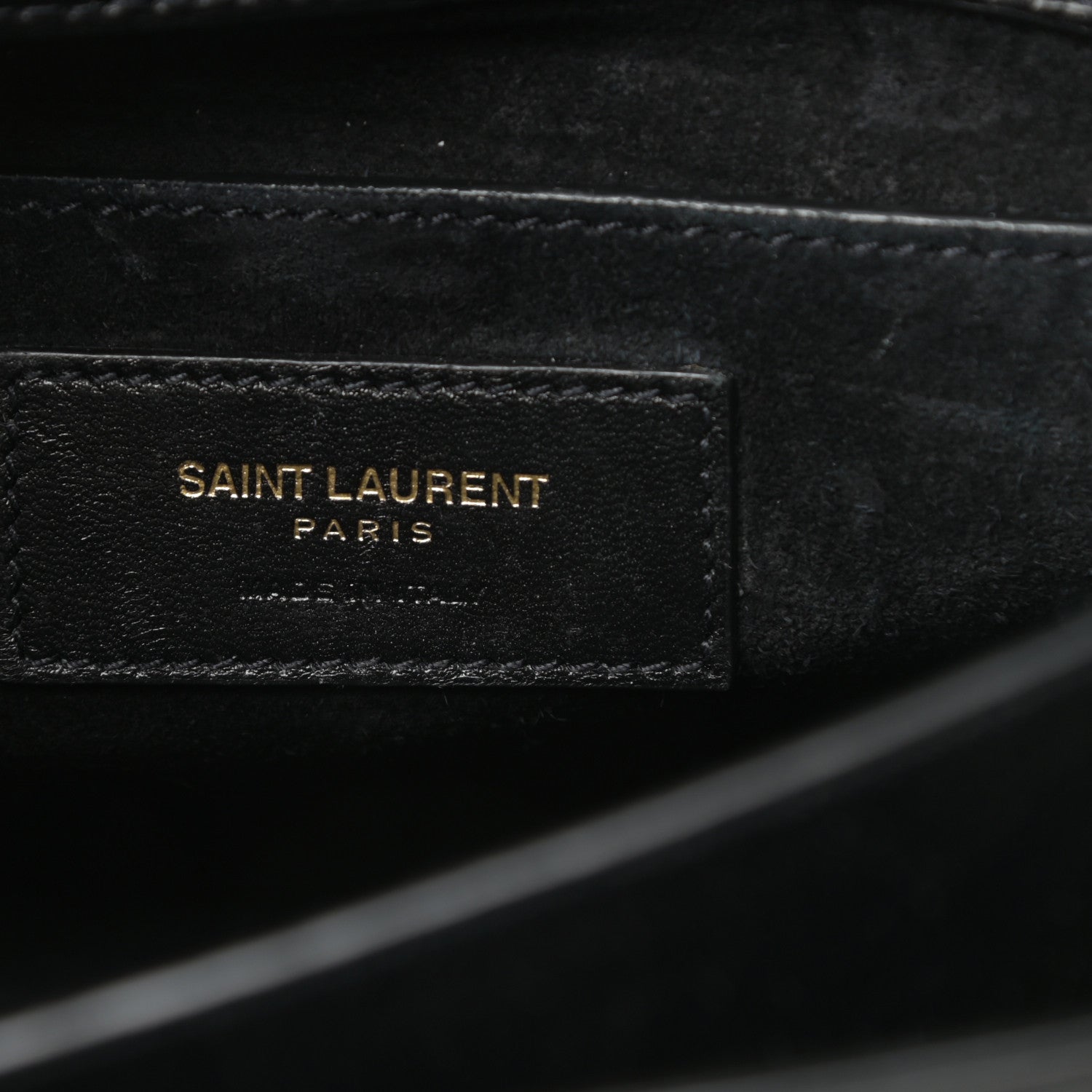 Saint Laurent Calfskin Medium Monogram Sunset Black 6 of 11