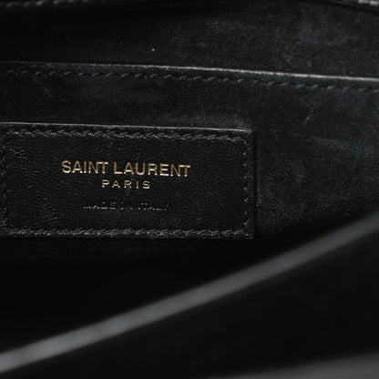 Saint Laurent Calfskin Medium Monogram Sunset Black 6 of 11