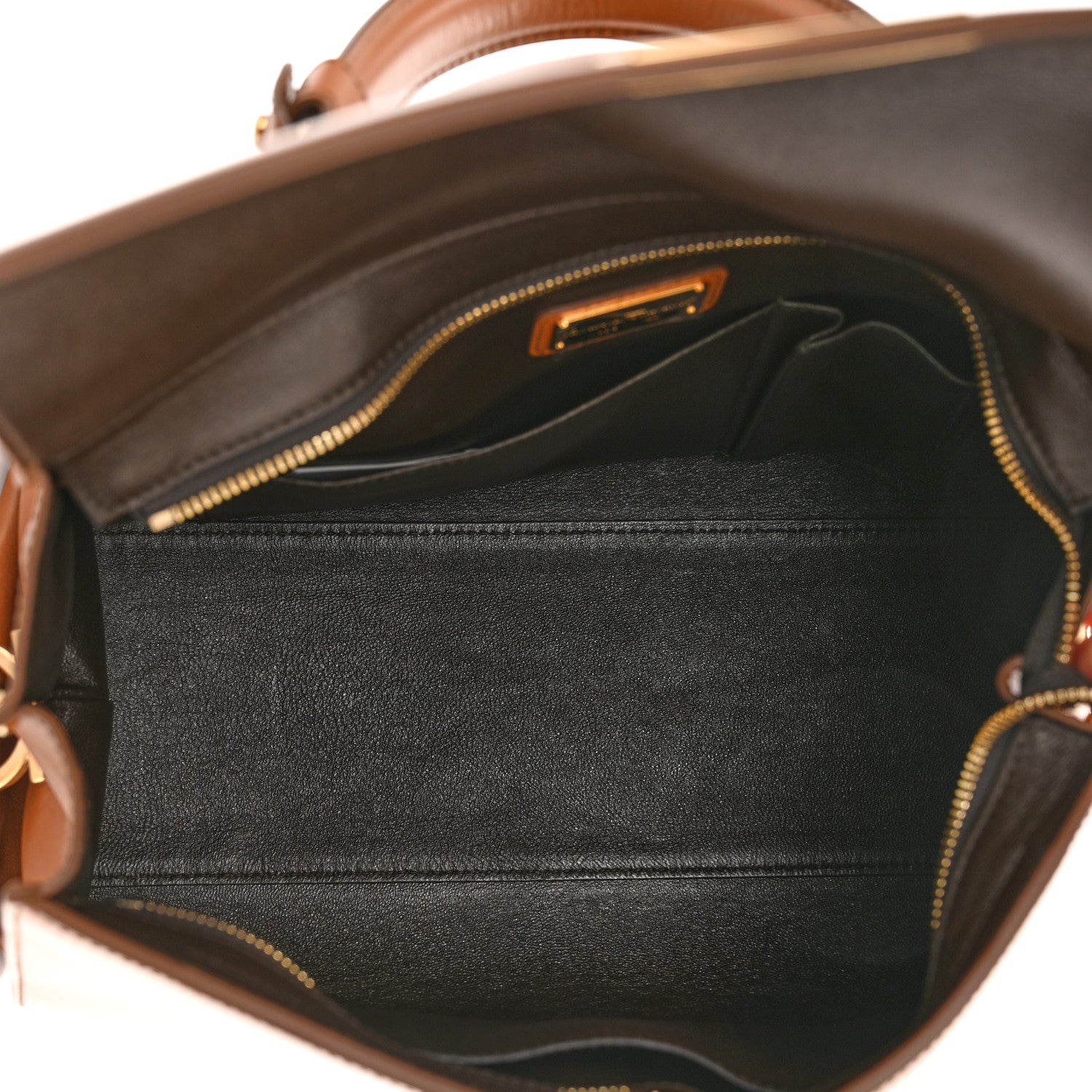 Salvatore Ferragamo Calfskin Large Sofia Shoulder Bag Brown 5 of 9