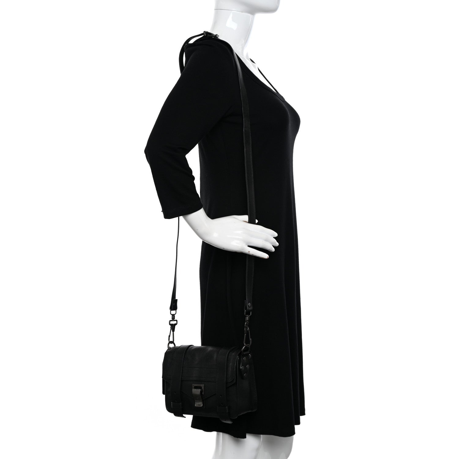 Proenza Schouler Lambskin PS1 Mini Crossbody Black 2 of 10