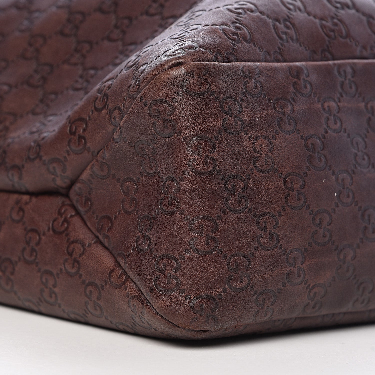 Gucci Guccissima Large Horsebit Chain Hobo Chocolate 16 of 19