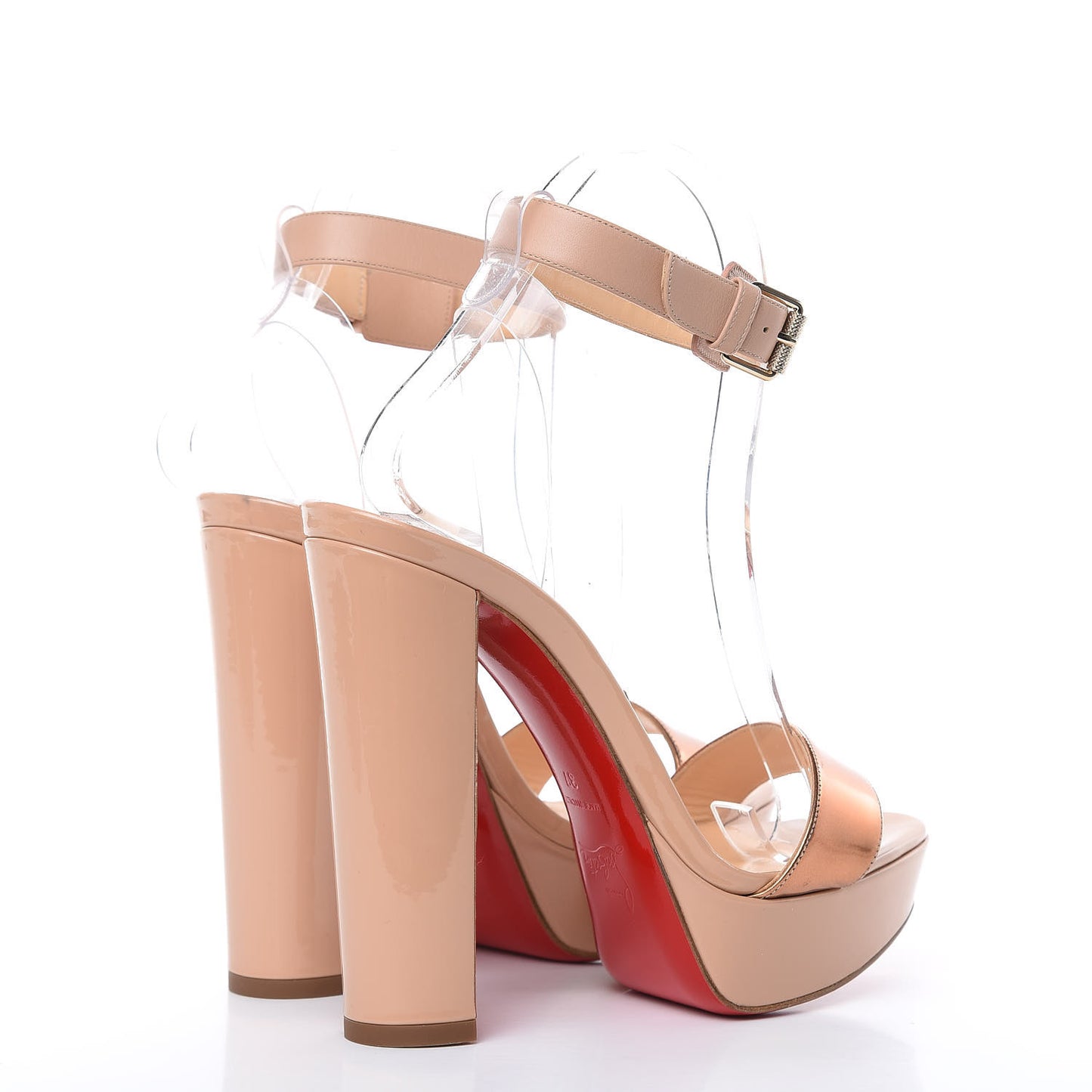 Metallic Patent PVC Cherrysandal 140 Platform Sandals 37 Doudou