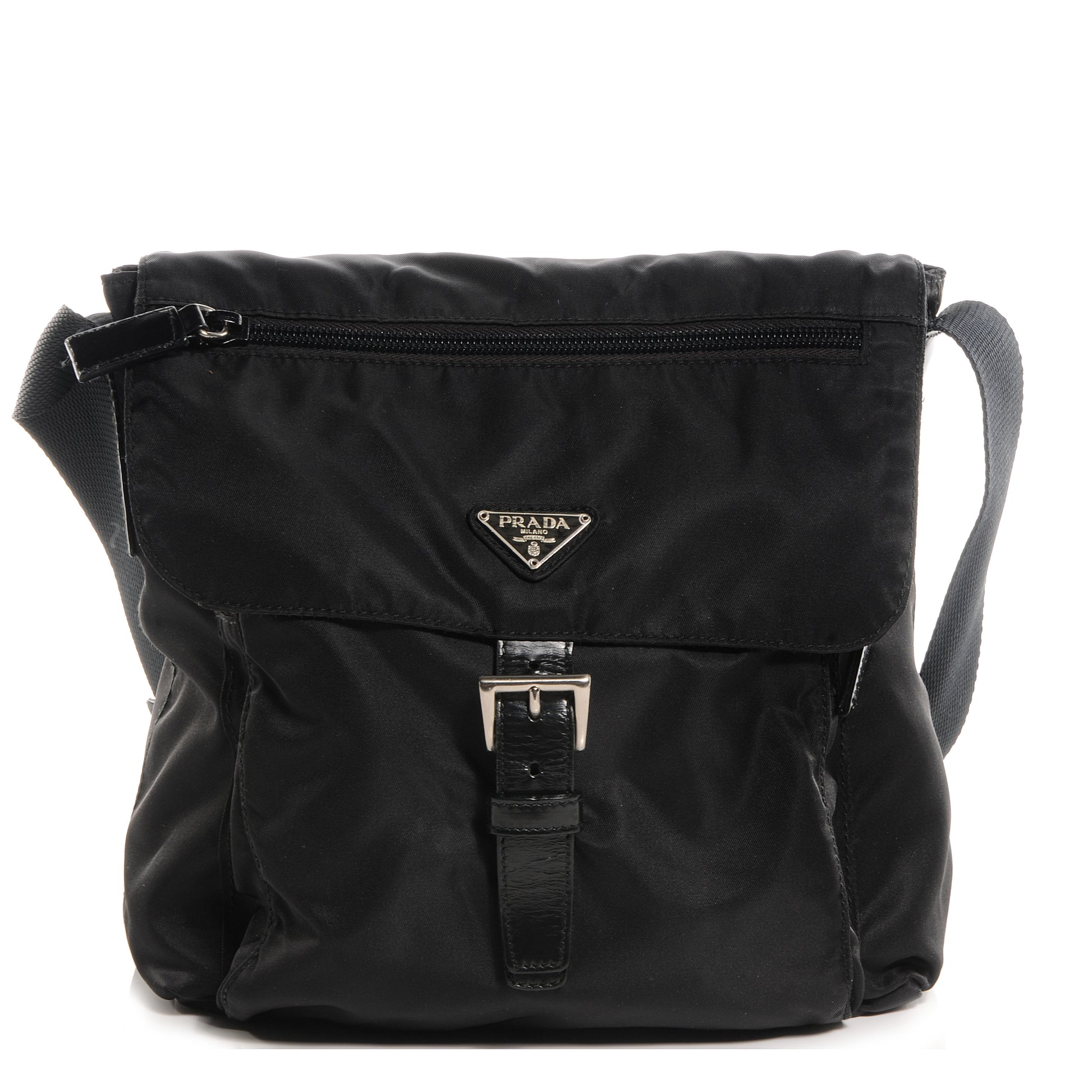 Prada Nylon Vela Messenger Black 1 of 9