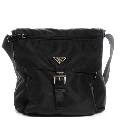 Prada Nylon Vela Messenger Black 1 of 9