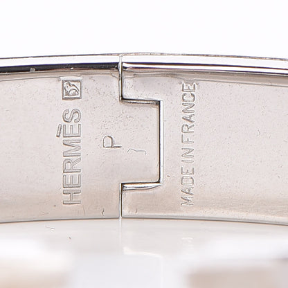 Hermes Enamel Narrow Clic Clac H Bracelet PM White 4 of 5