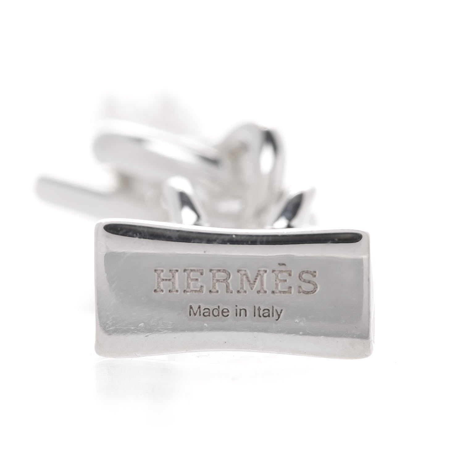 Hermes Sterling Silver Kelly Charm Pendant Necklace 5 of 5