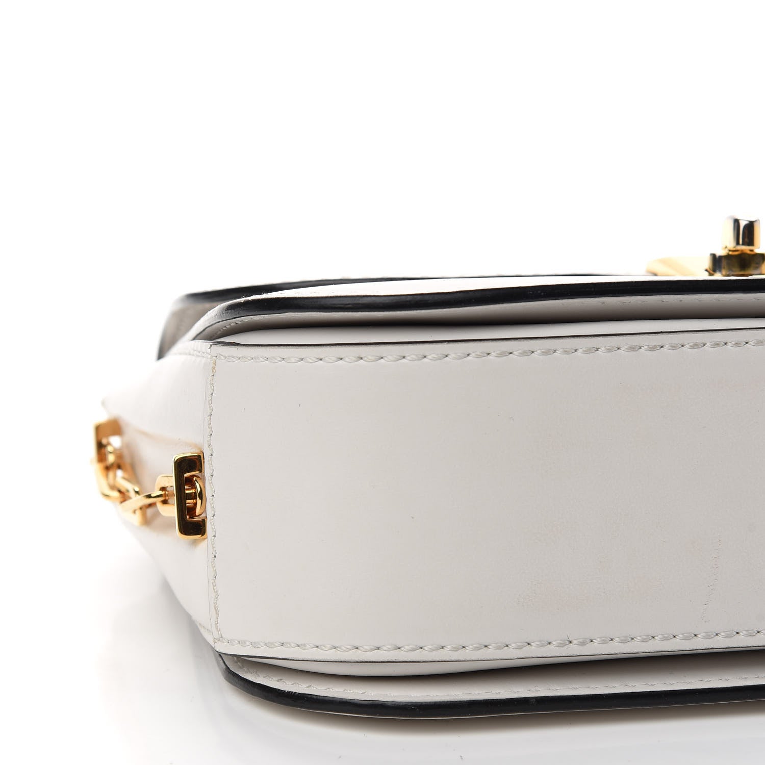 Valentino Garavani Vitello Chain Flap Bag White 11 of 12