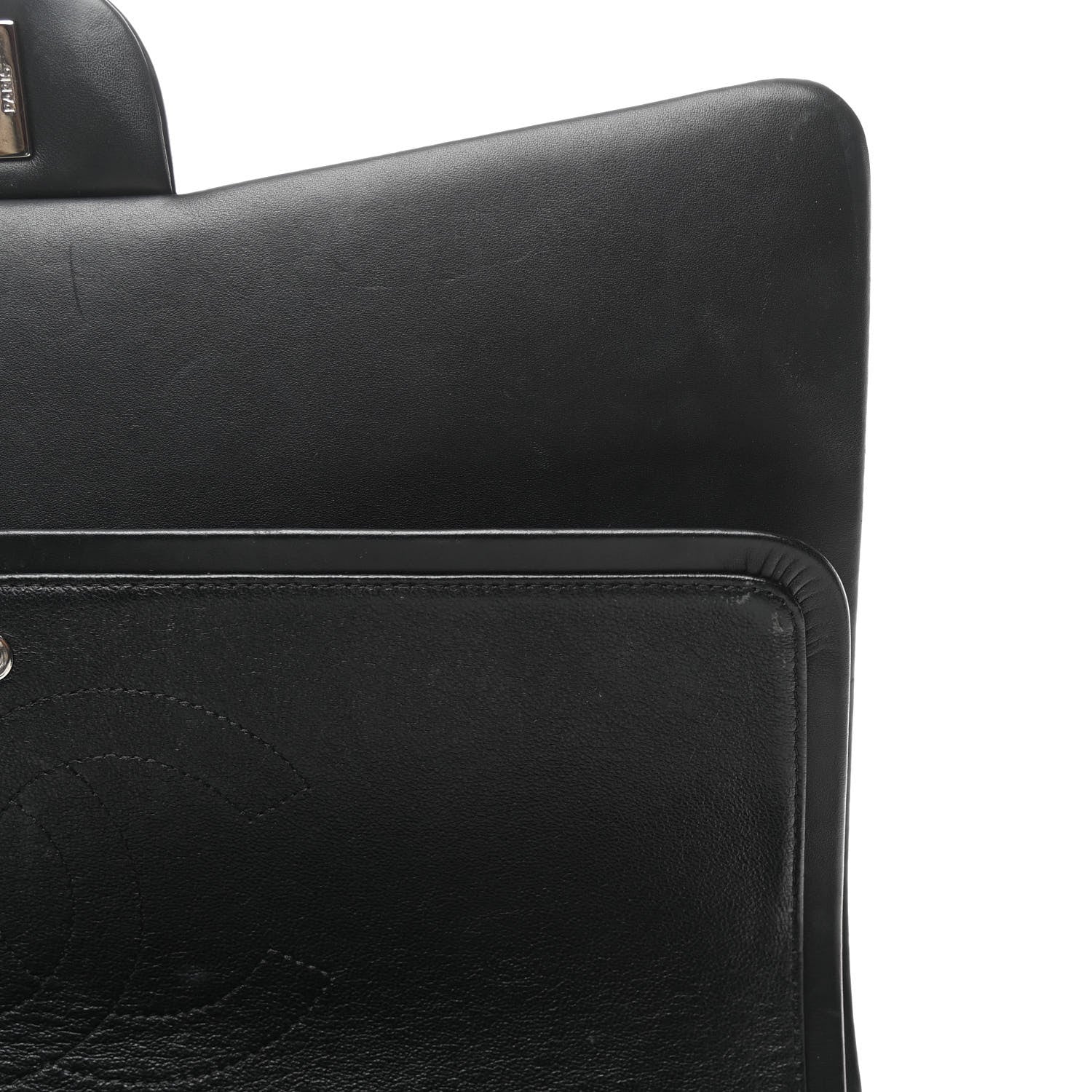 Chanel Patent Quilted Maxi Double Flap Black 11 of 12
